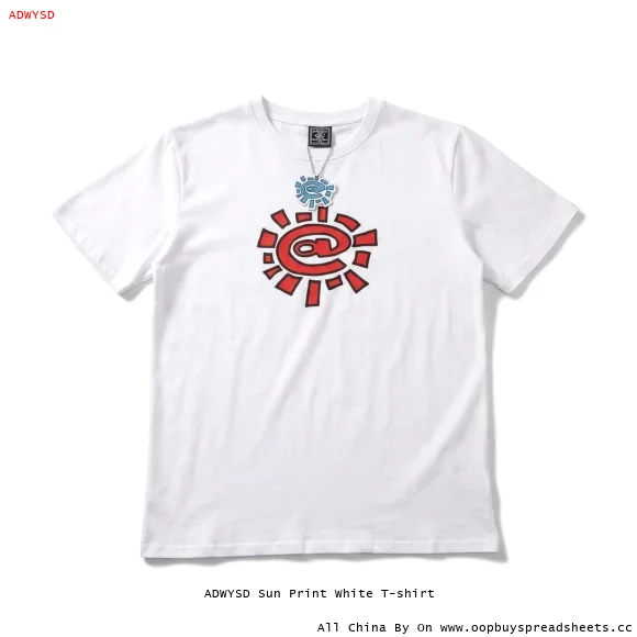 ADWYSD Sun Print White T-shirt