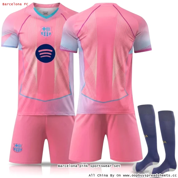 Barcelona pink sportswear set