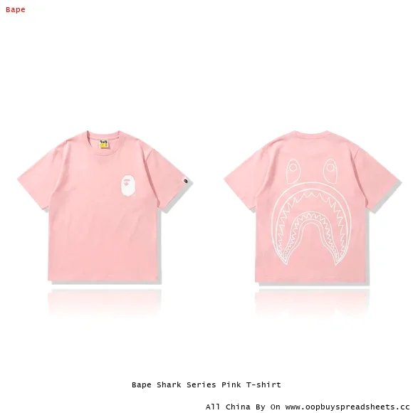 Bape Shark Series Pink T-shirt