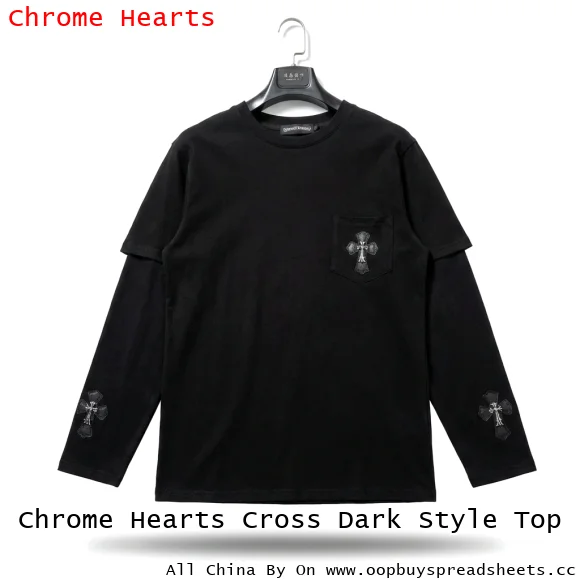 Chrome Hearts Cross Dark Style Top