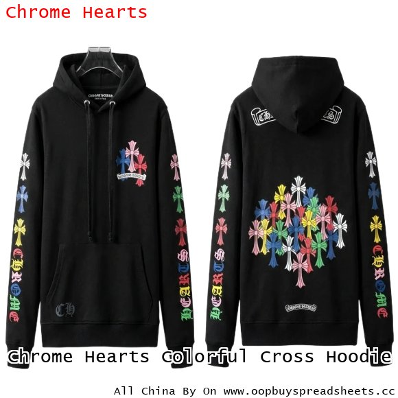 Chrome Hearts Colorful Cross Hoodie