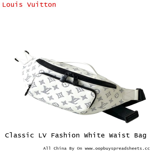 Classic LV Fashion White Waist Bag