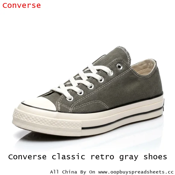 Converse classic retro gray shoes