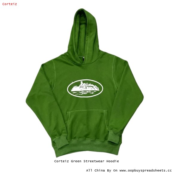 Corteiz Green Streetwear Hoodie