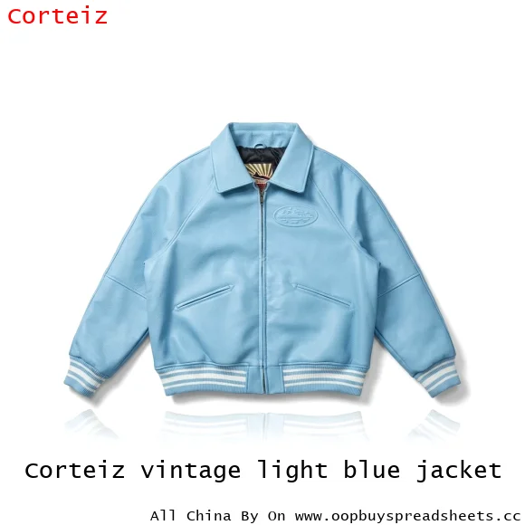 Corteiz vintage light blue jacket