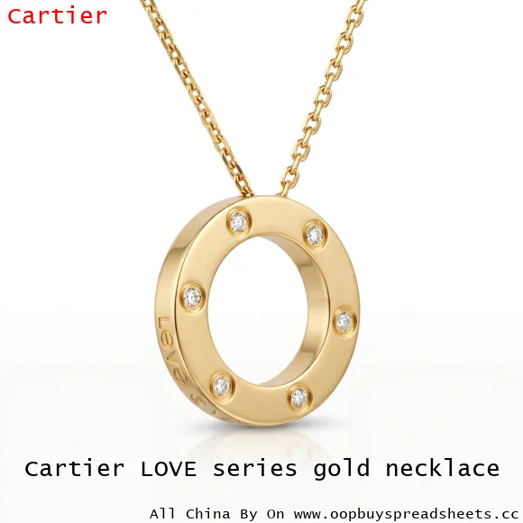 Cartier LOVE series gold necklace