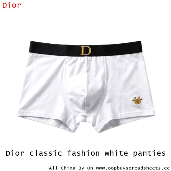 Dior classic fashion white panties