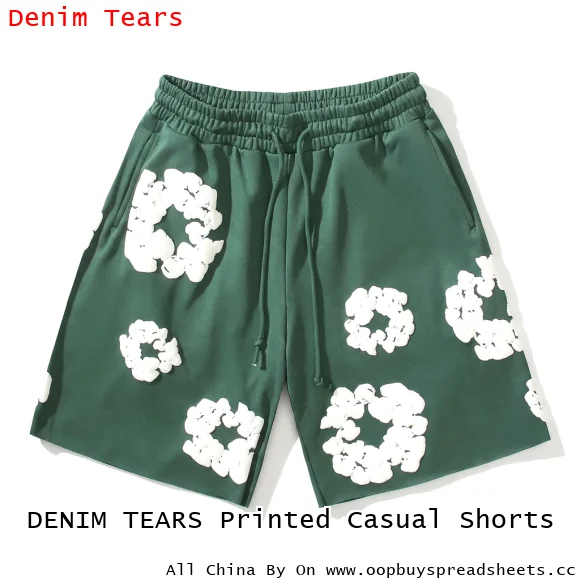 DENIM TEARS Printed Casual Shorts