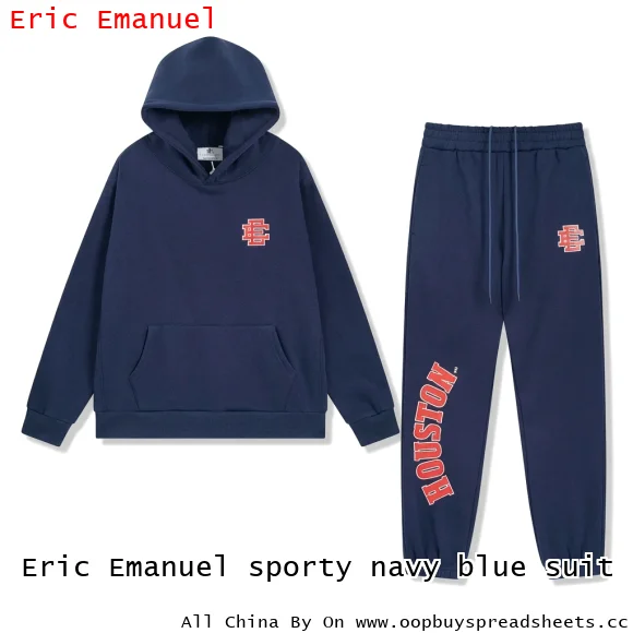 Eric Emanuel sporty navy blue suit