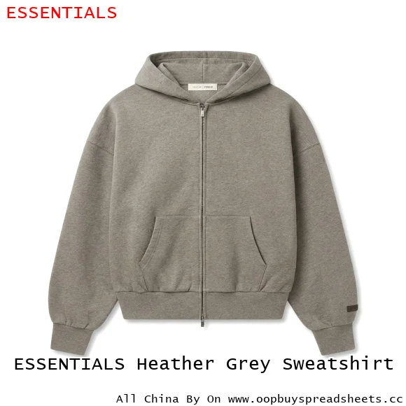 ESSENTIALS Heather Grey Sweatshirt