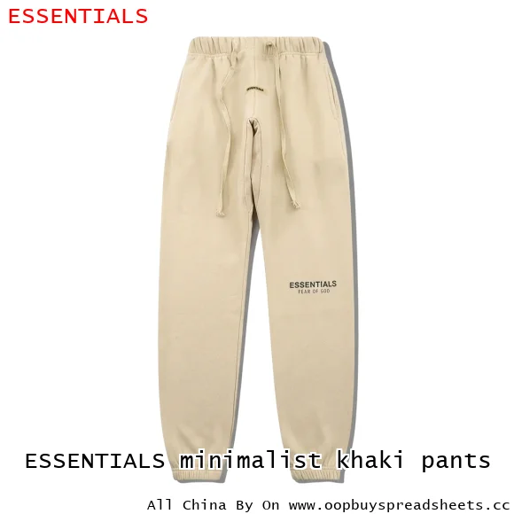 ESSENTIALS minimalist khaki pants