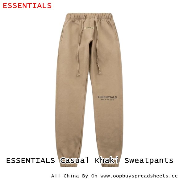 ESSENTIALS Casual Khaki Sweatpants