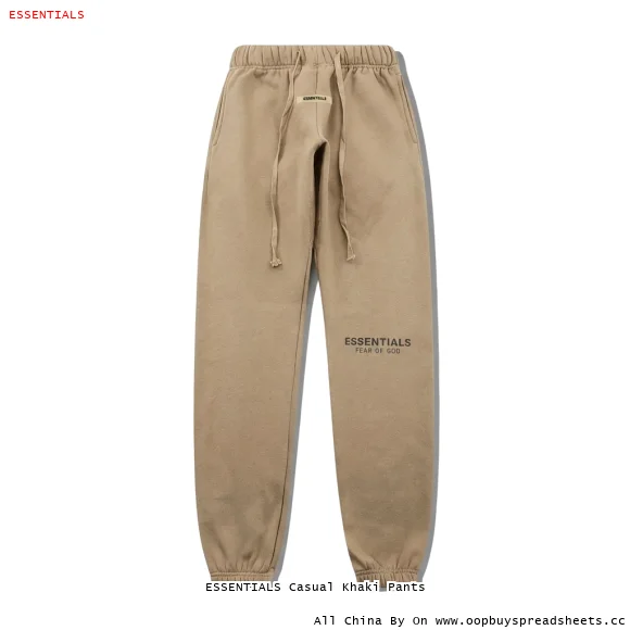 ESSENTIALS Casual Khaki Pants