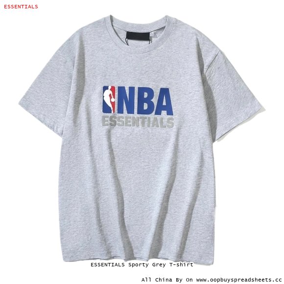 ESSENTIALS Sporty Grey T-shirt