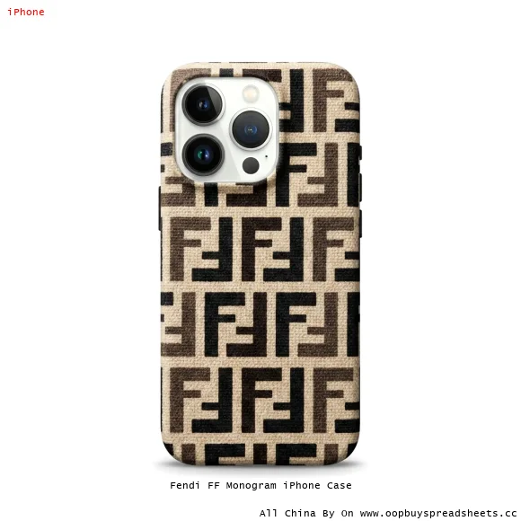 Fendi FF Monogram iPhone Case