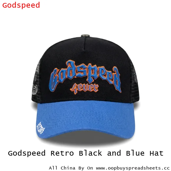 Godspeed Retro Black and Blue Hat