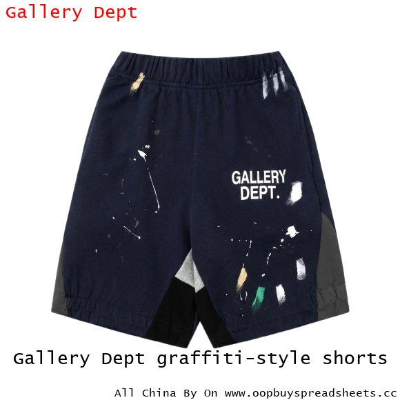 Gallery Dept graffiti-style shorts