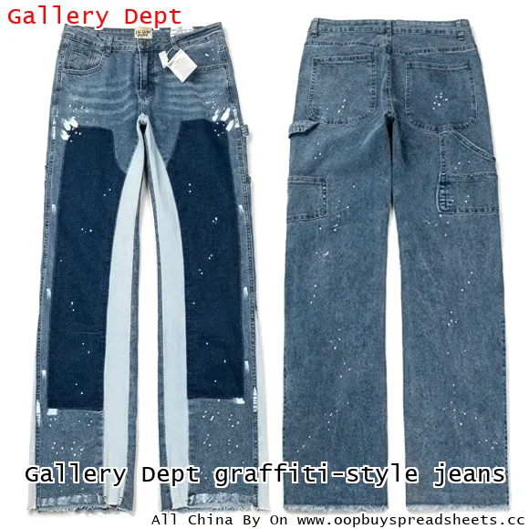 Gallery Dept graffiti-style jeans