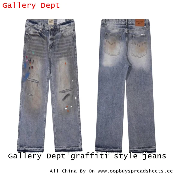 Gallery Dept graffiti-style jeans