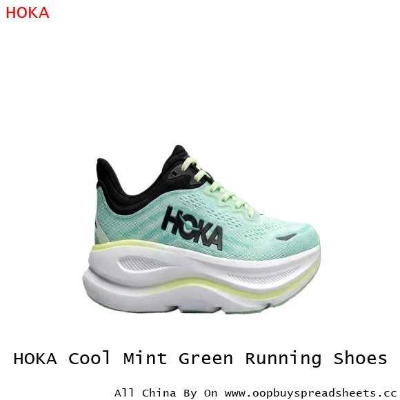 HOKA Cool Mint Green Running Shoes