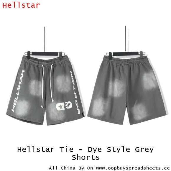 Hellstar Tie - Dye Style Grey Shorts
