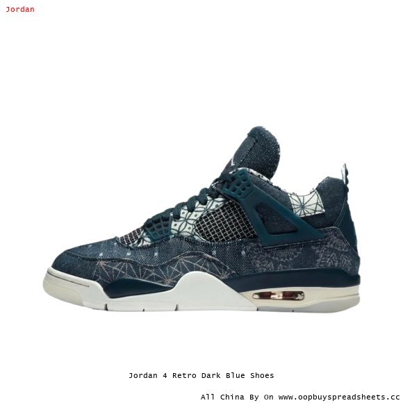 Jordan 4 Retro Dark Blue Shoes