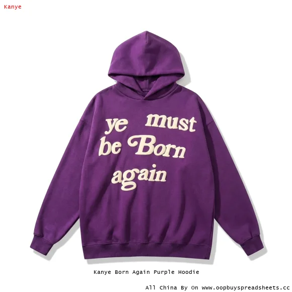 Kanye Born Again Purple Hoodie