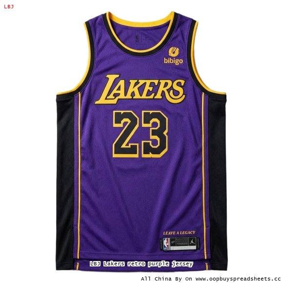 LBJ Lakers retro purple jersey