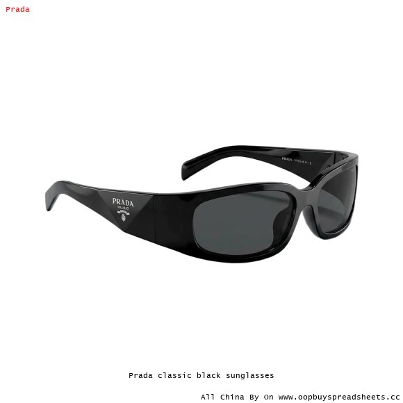 Prada classic black sunglasses