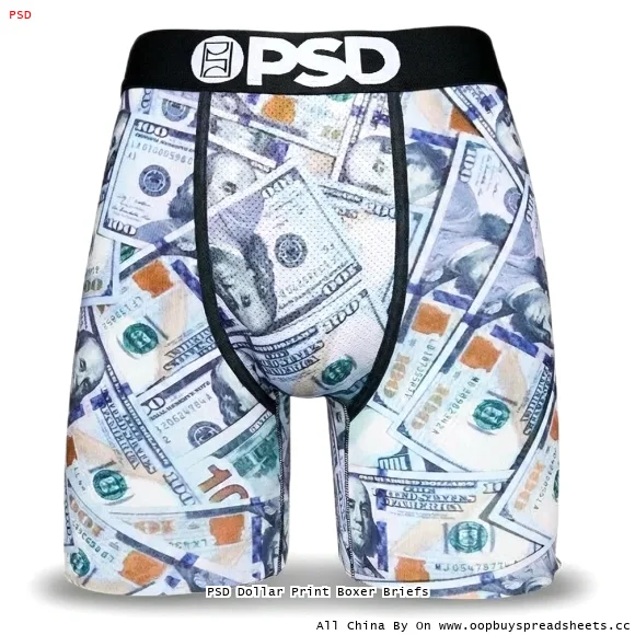 PSD Dollar Print Boxer Briefs