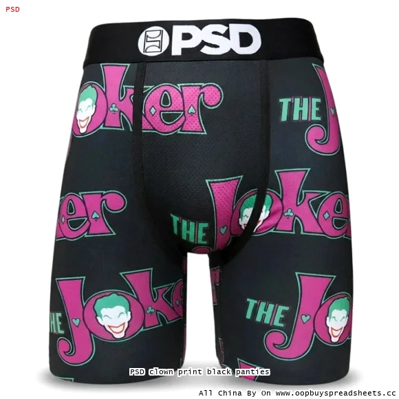 PSD clown print black panties
