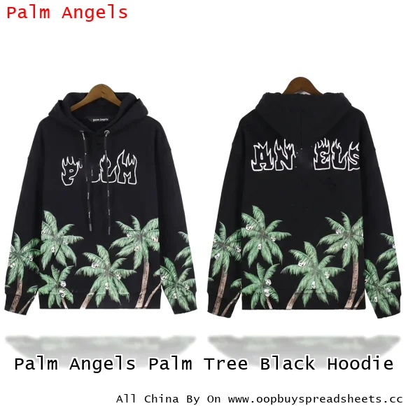 Palm Angels Palm Tree Black Hoodie