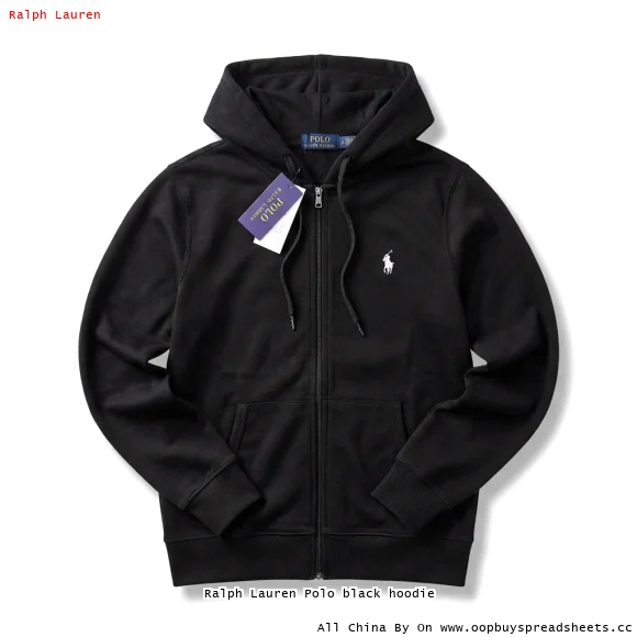 Ralph Lauren Polo black hoodie