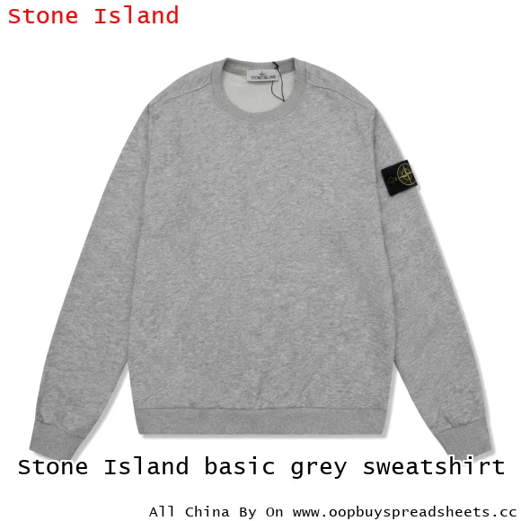 Stone Island basic grey sweatshirt