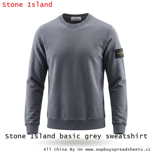Stone Island basic grey sweatshirt