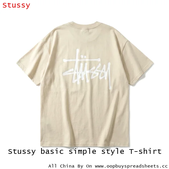Stussy basic simple style T-shirt