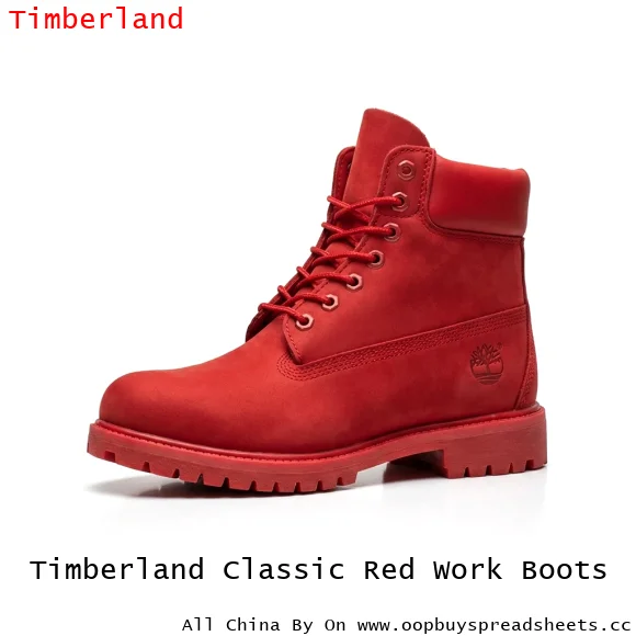 Timberland Classic Red Work Boots