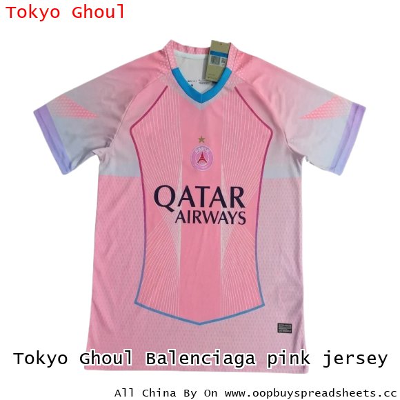 Tokyo Ghoul Balenciaga pink jersey