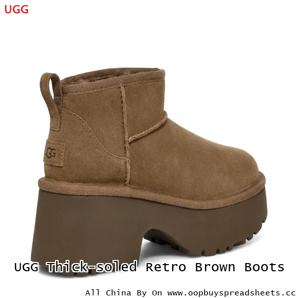 UGG Thick-soled Retro Brown Boots