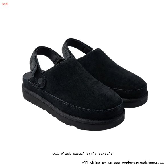 UGG black casual style sandals
