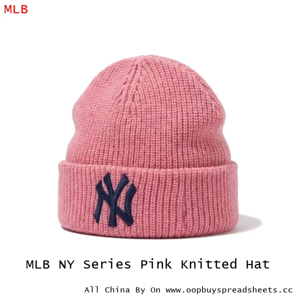 MLB NY Series Pink Knitted Hat