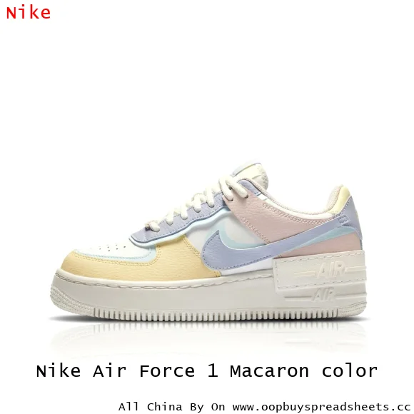 Nike Air Force 1 Macaron color