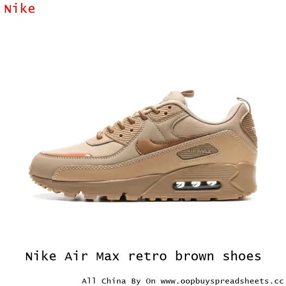 Nike Air Max retro brown shoes