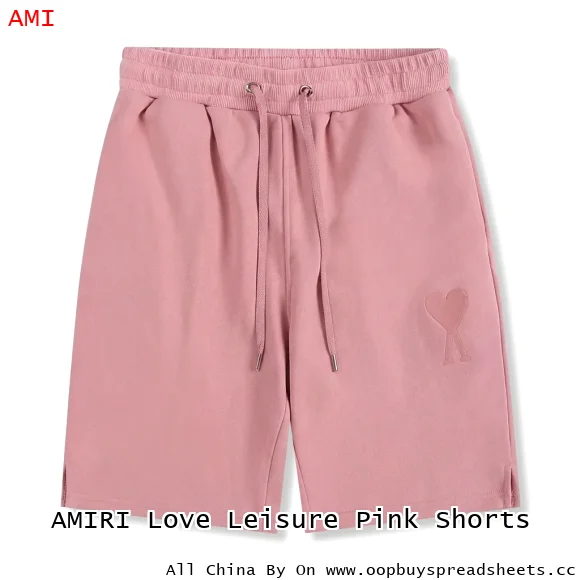 AMIRI Love Leisure Pink Shorts