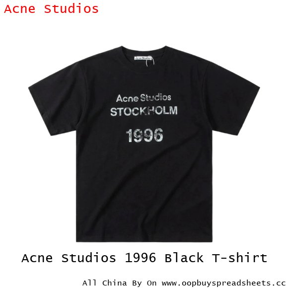 Acne Studios 1996 Black T-shirt