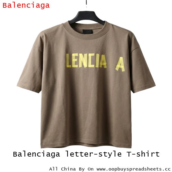 Balenciaga letter-style T-shirt