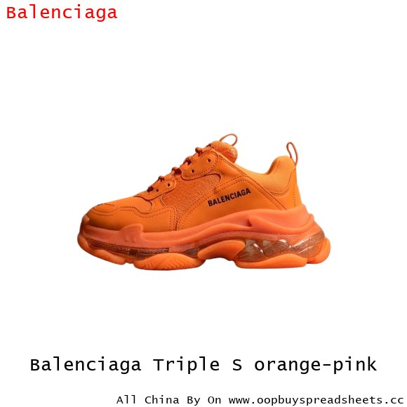 Balenciaga Triple S orange-pink