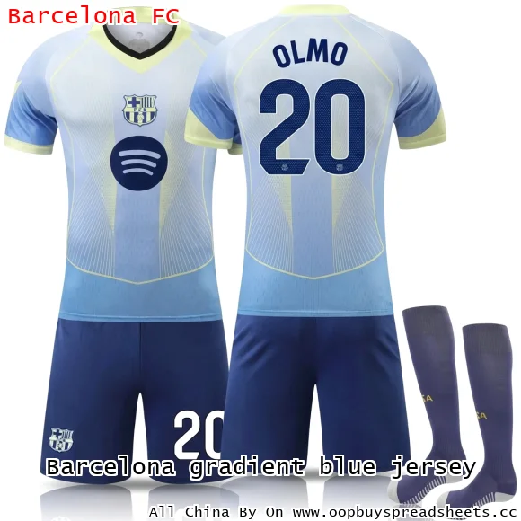 Barcelona gradient blue jersey