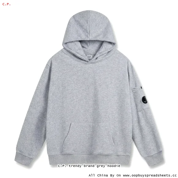 C.P. trendy brand grey hoodie