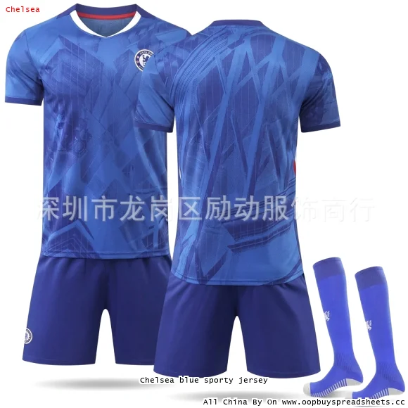 Chelsea blue sporty jersey